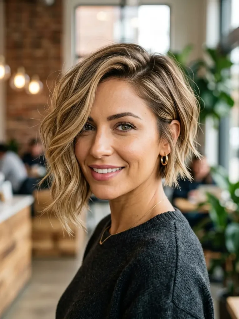 Side-Swept Asymmetrical Bob