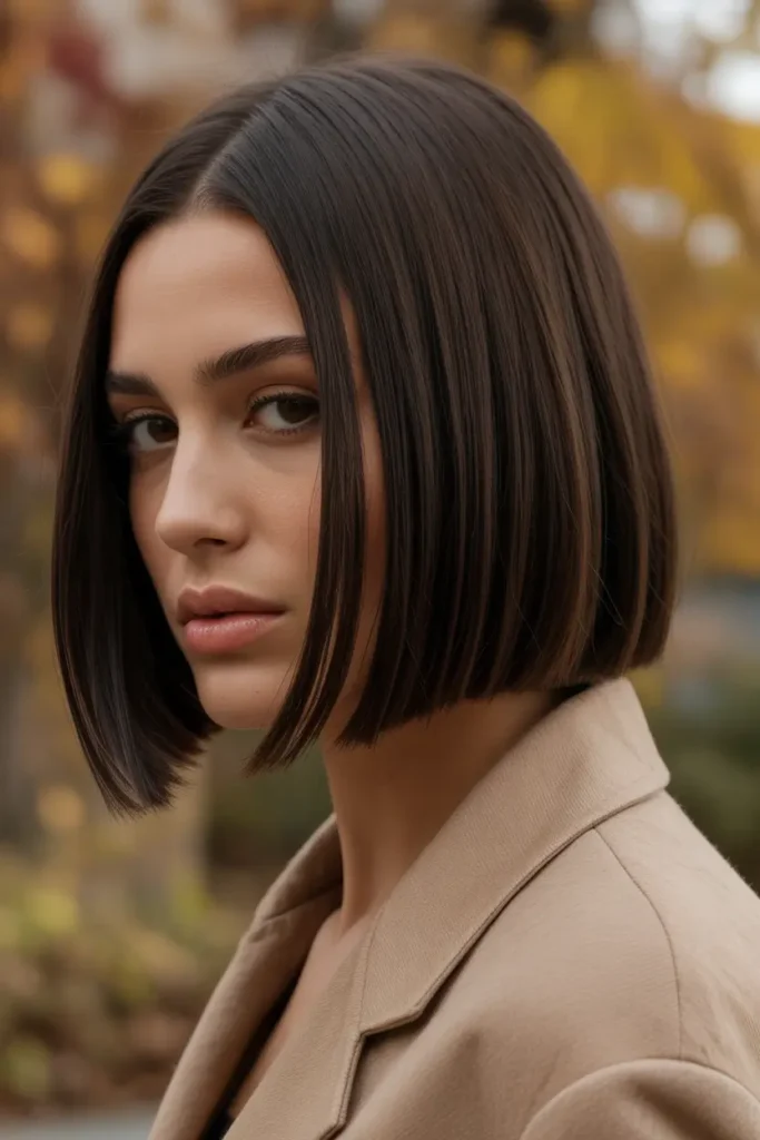 Sleek Blunt Bob