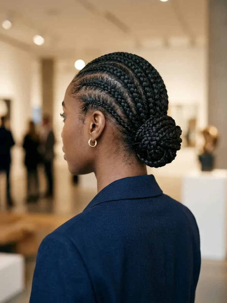Sleek Braided Bun Hairstyles