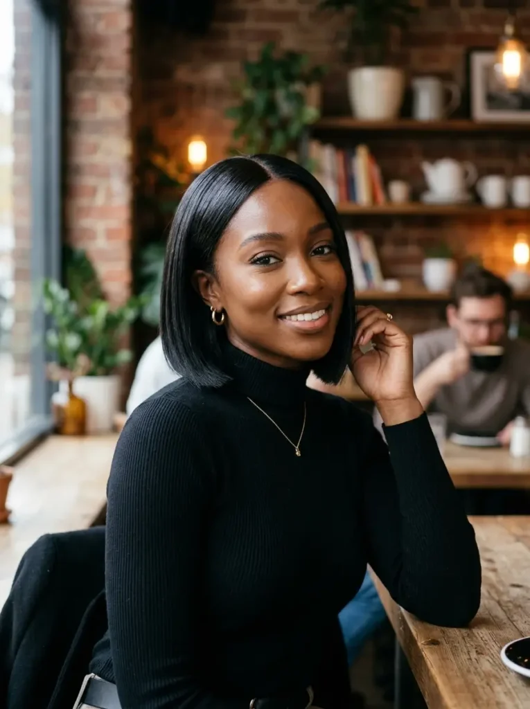 Sleek Chin Length Bob