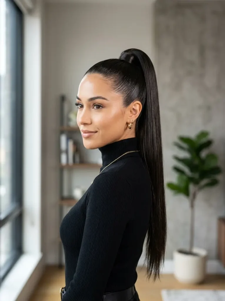 Sleek High Ponytail