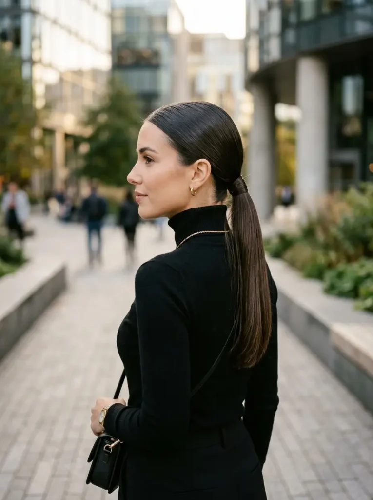 Sleek Low Ponytail