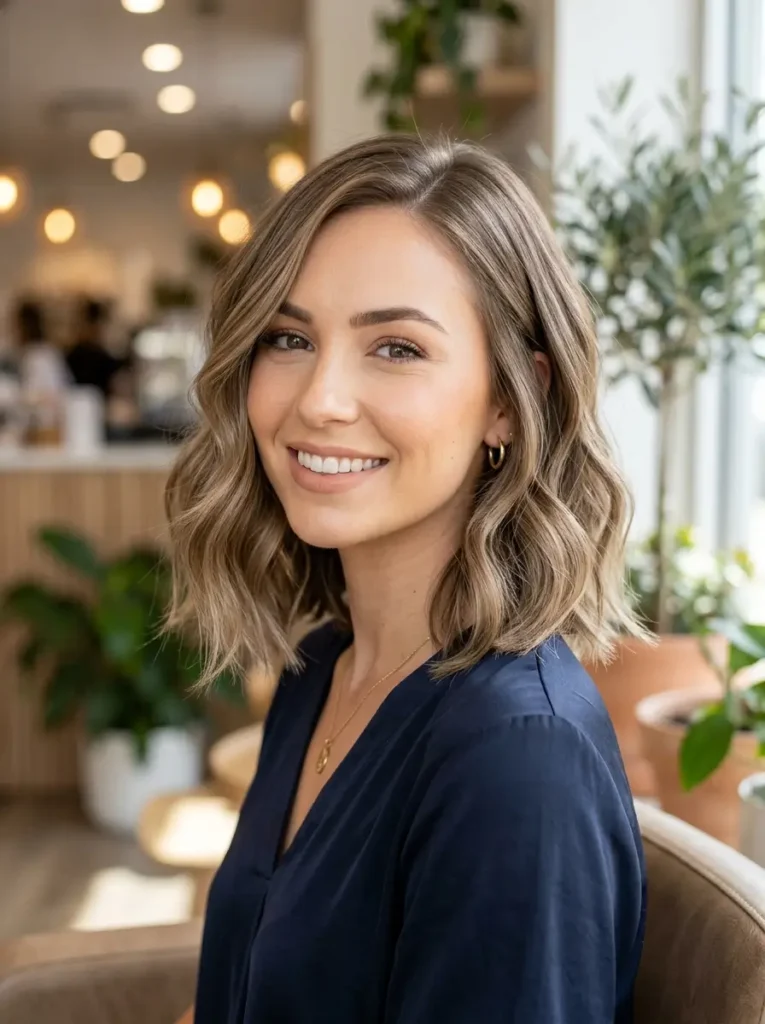 Sleek Wavy Bob With Soft Ends