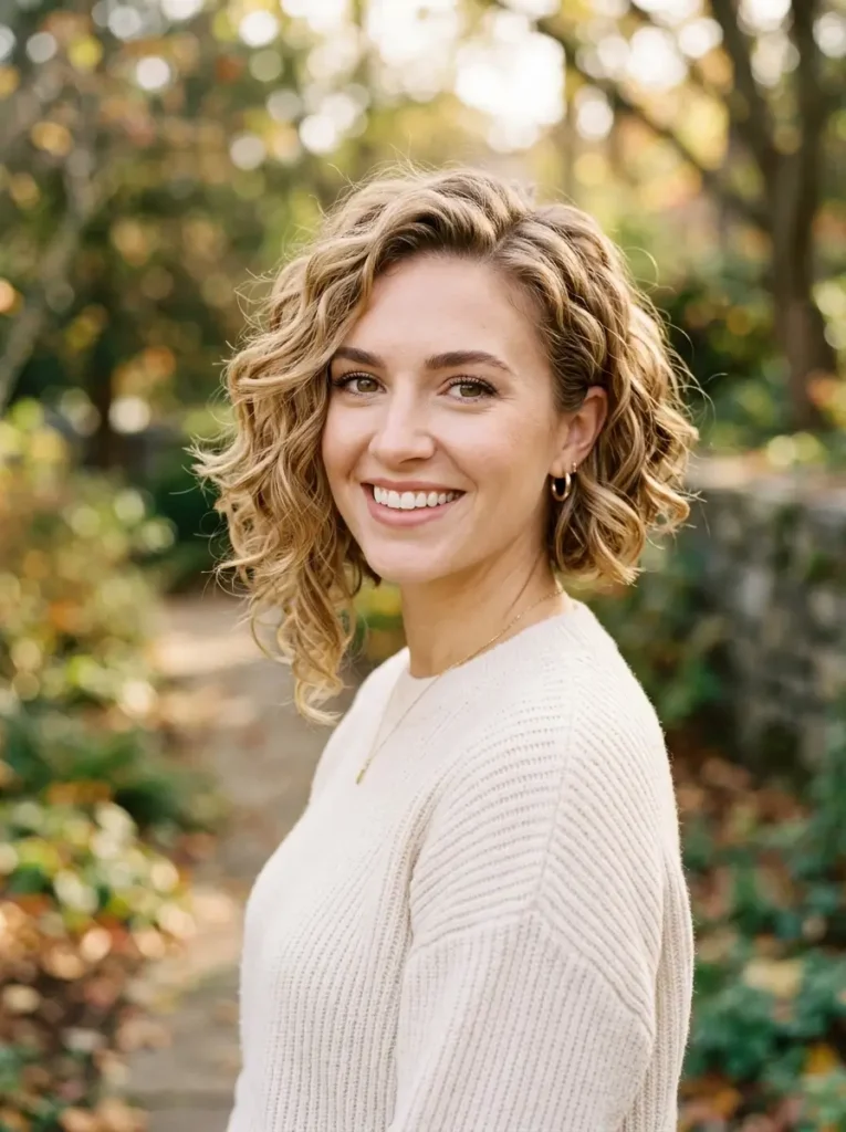 Soft Curl Asymmetrical Bob