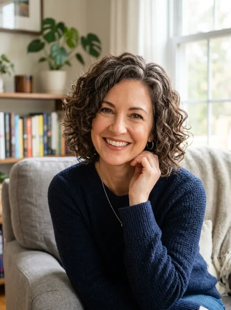 Soft Curly Bob