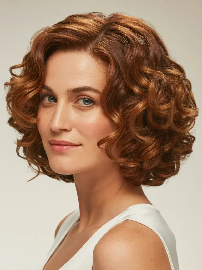 Soft Curly Bob