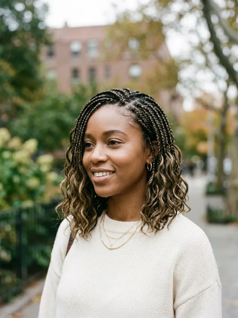 Soft Wavy Braided Bob