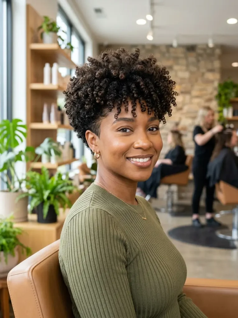 Tapered Curly Cut