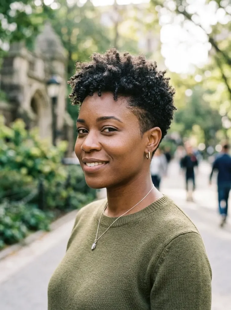 Tapered Natural Pixie