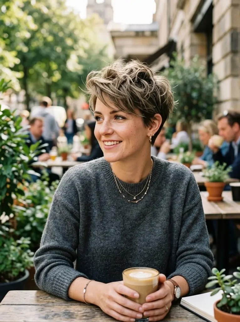 Textured Pixie Cut