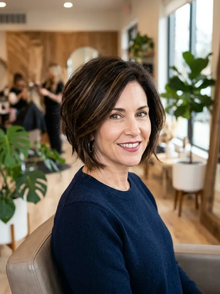 Thick Hair Stacked Bob