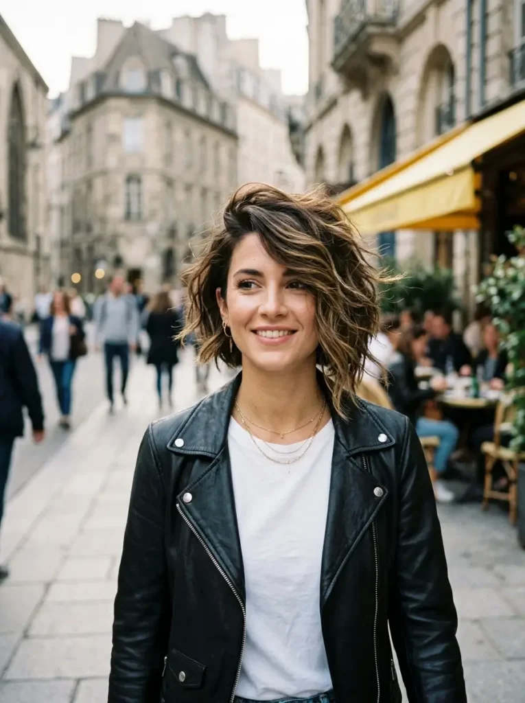 Tousled Asymmetrical Bob