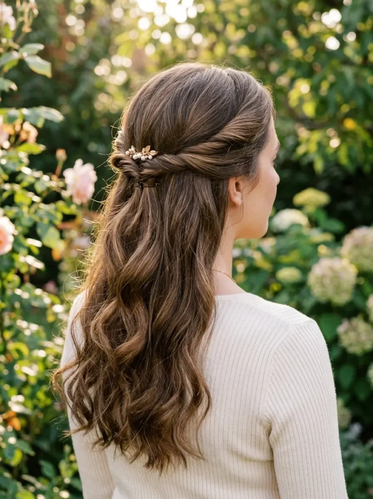 Twisted Half Up Hairstyle