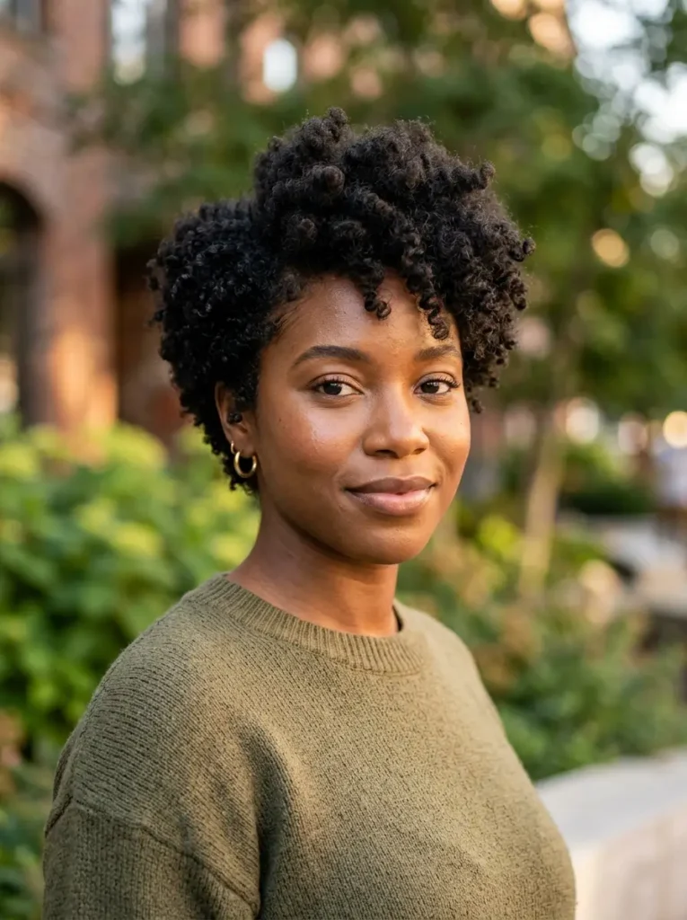 Voluminous Afro Pixie