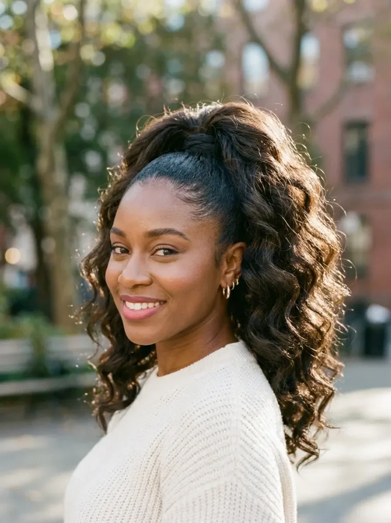 Voluminous High Ponytail