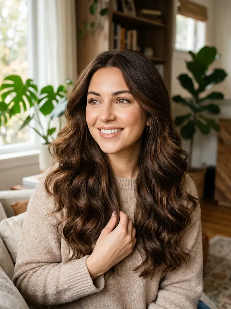 Warm Chocolate Brown Hair