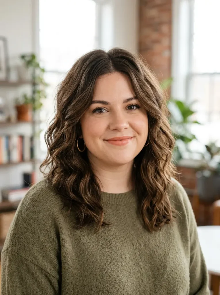 Wavy Hair for Round Faces