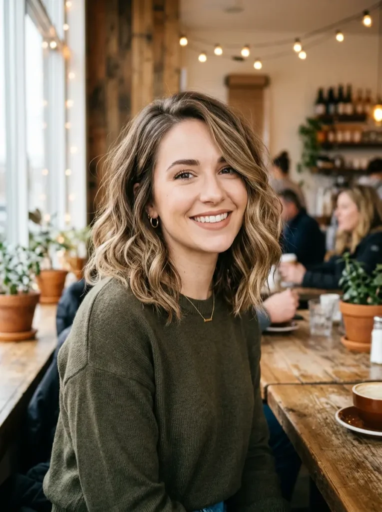 Wavy Lob Hairstyle