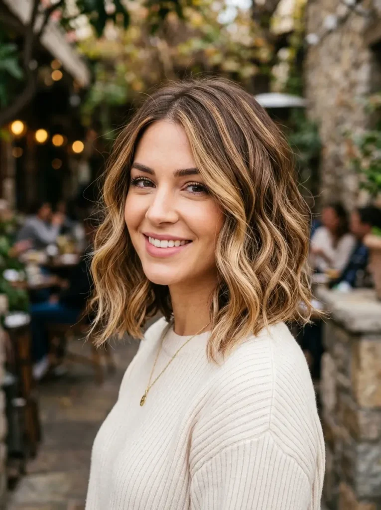 Wavy Lob with Highlights