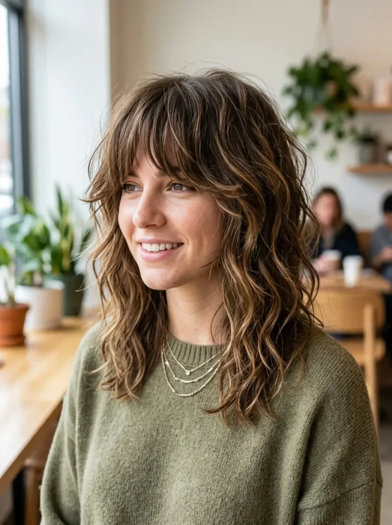 Wavy Shag Haircut