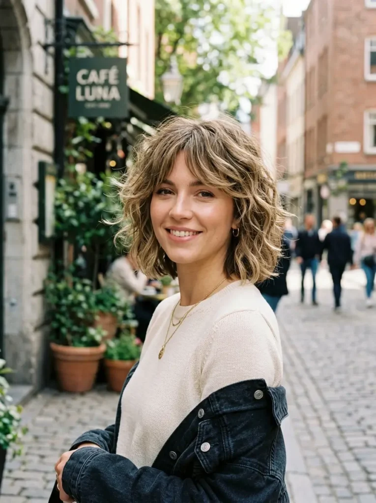 Wavy Shag for Short Hair