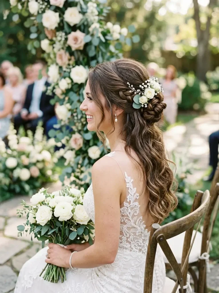 Wedding Half Up Half Down Bun