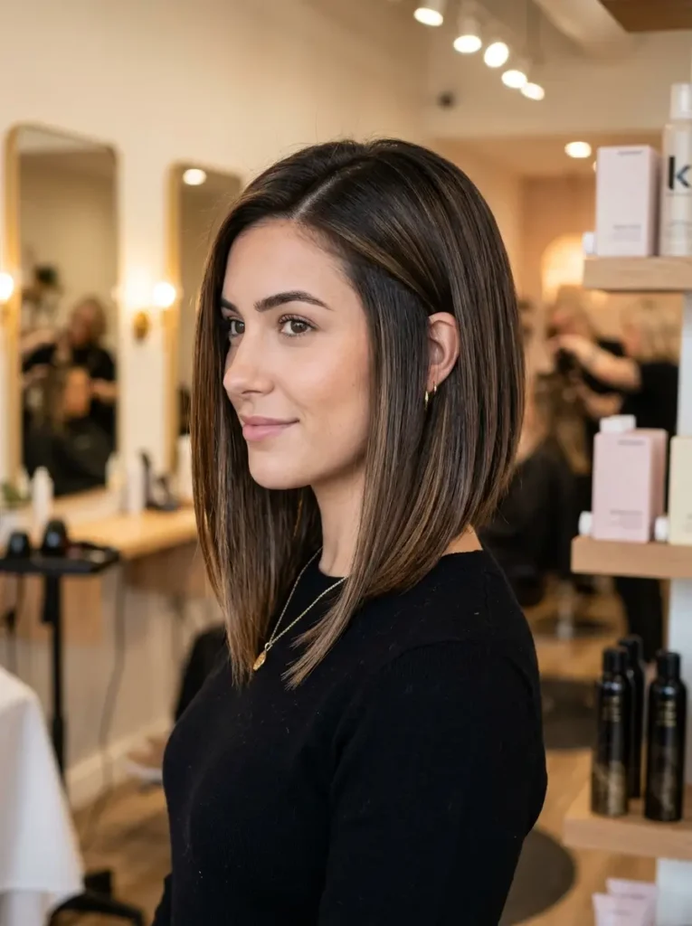 Angled Lob Haircut
