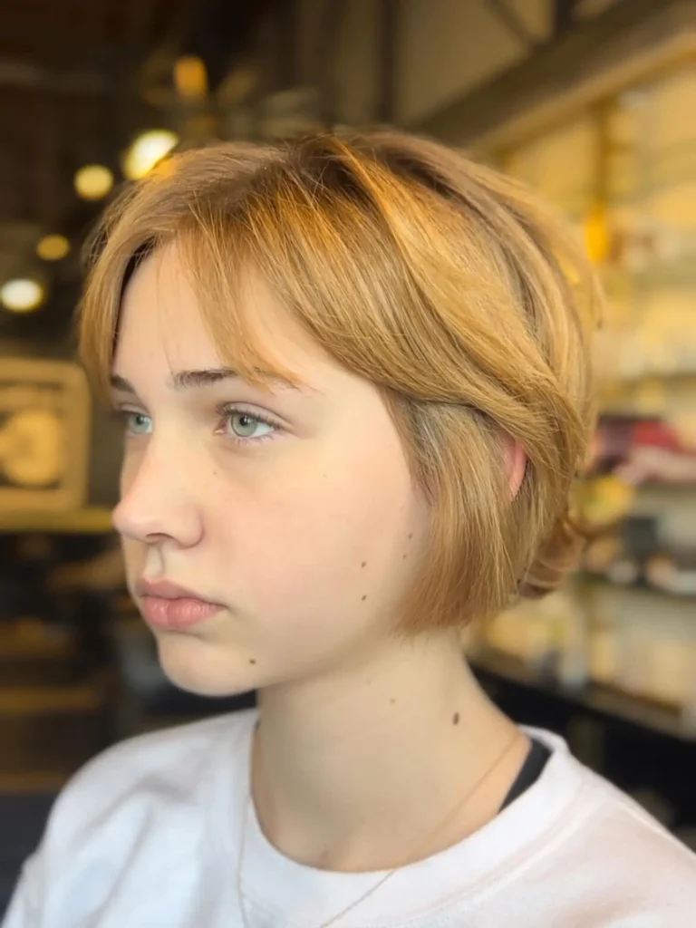 Bixie Cut with Bangs