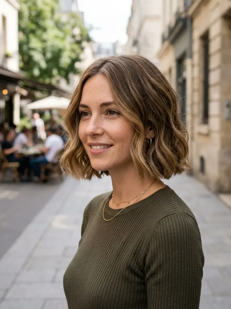 Blunt Wavy Bob