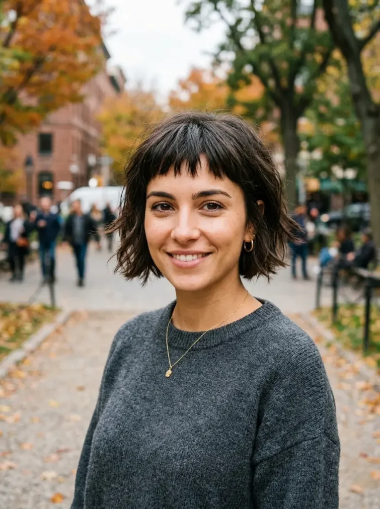 Bob with Choppy Bangs