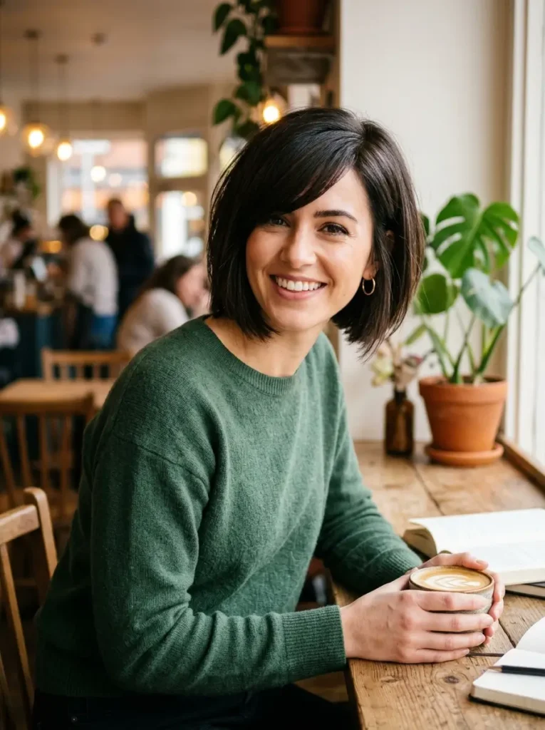 Bob with Side Swept Bangs
