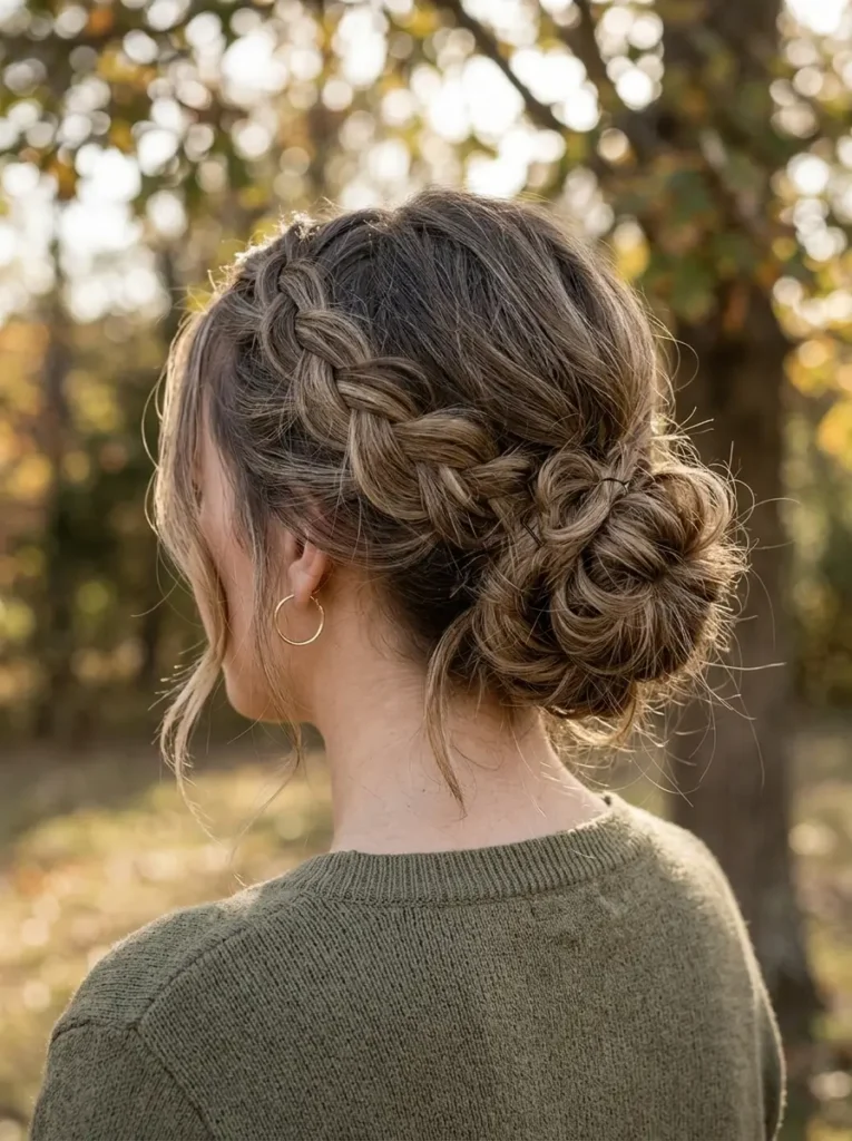 Braided Messy Bun