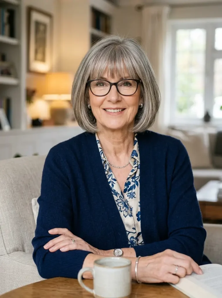 Chin-Length Bob with Bangs