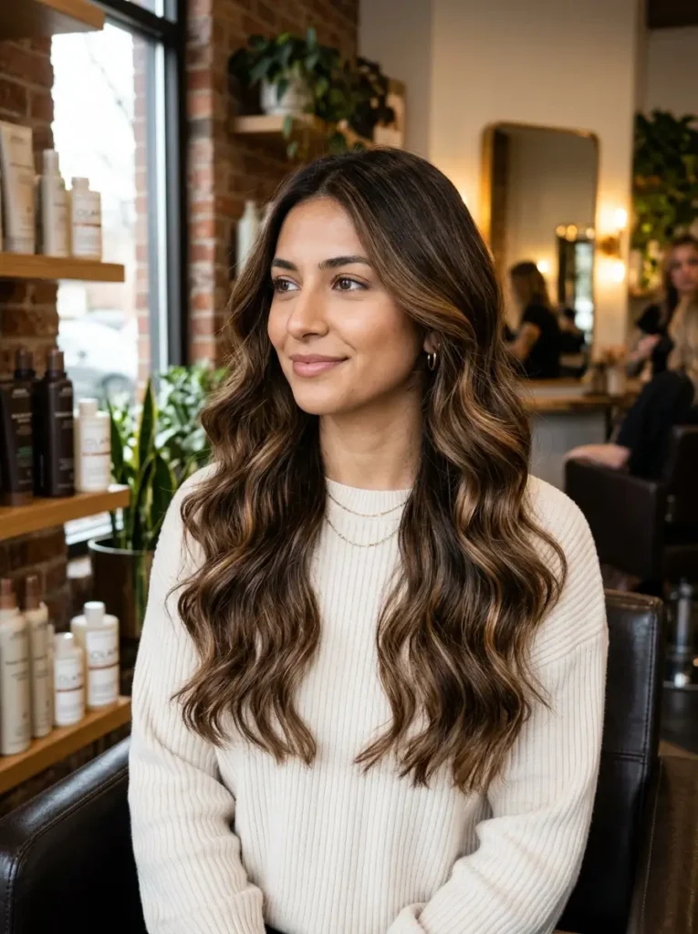 Chocolate Brown Balayage