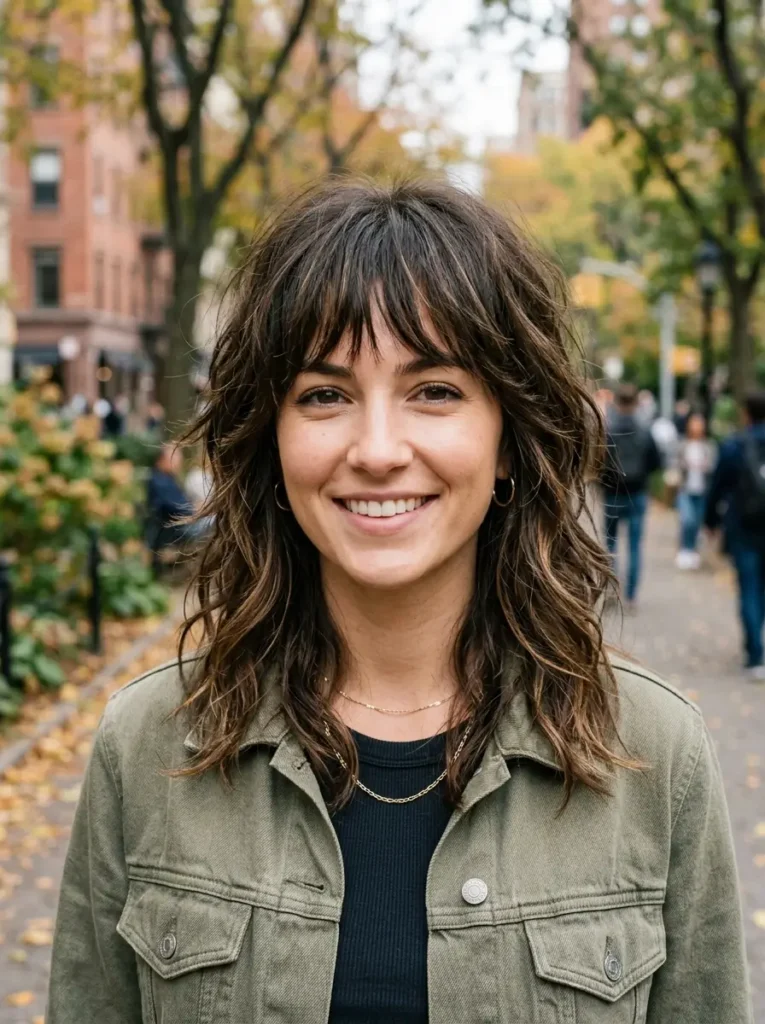 Choppy Layers with Bangs