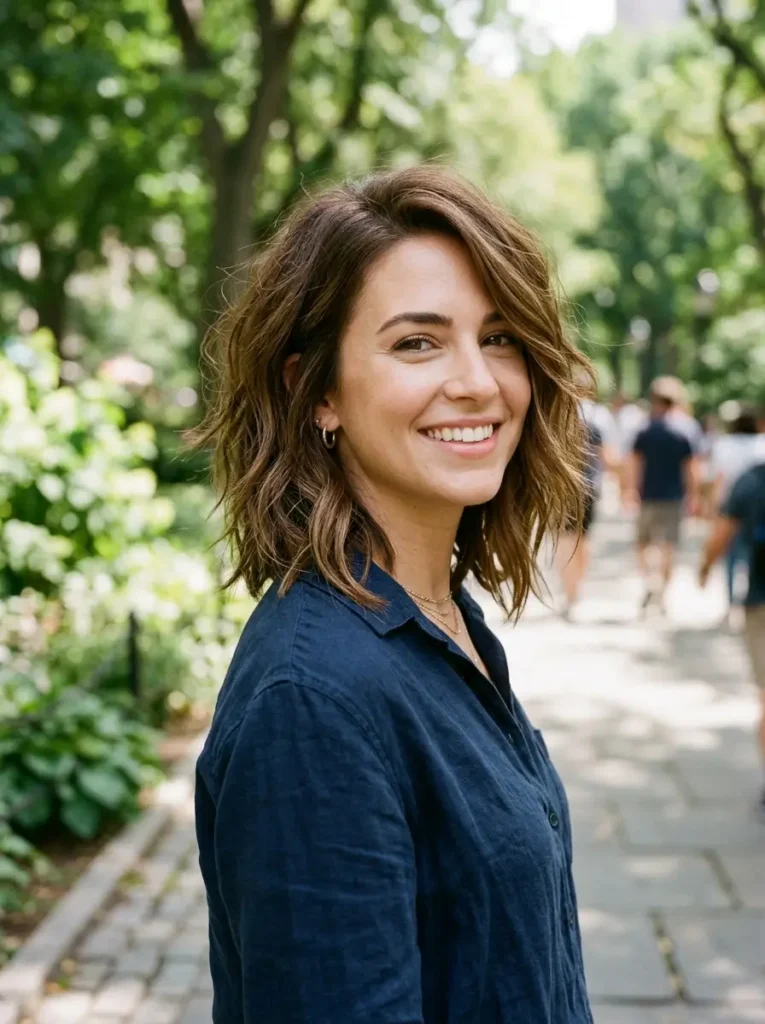 Choppy Lob Haircut