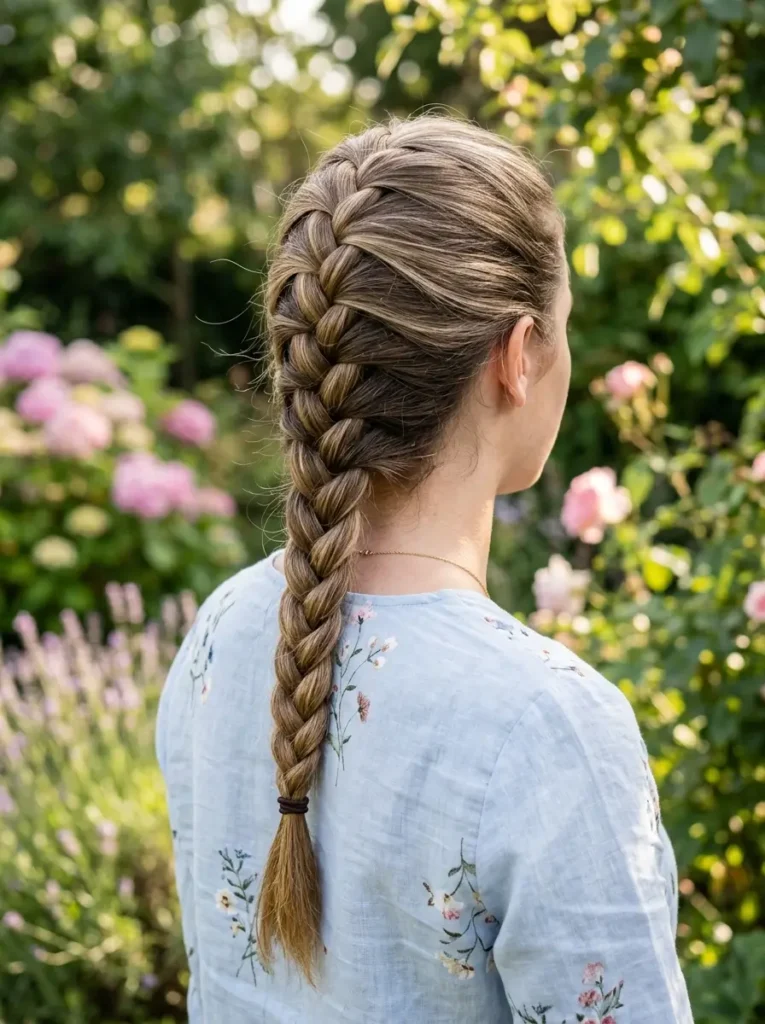 Classic French Braid Hairstyle