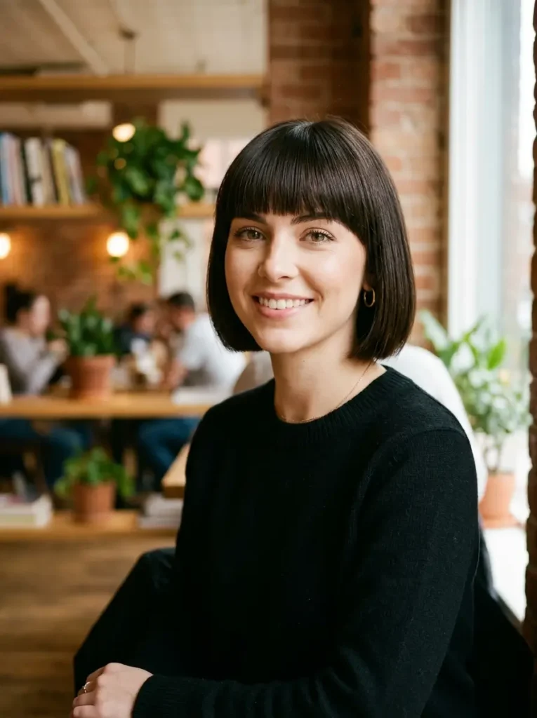 Classic Short Bob with Bangs