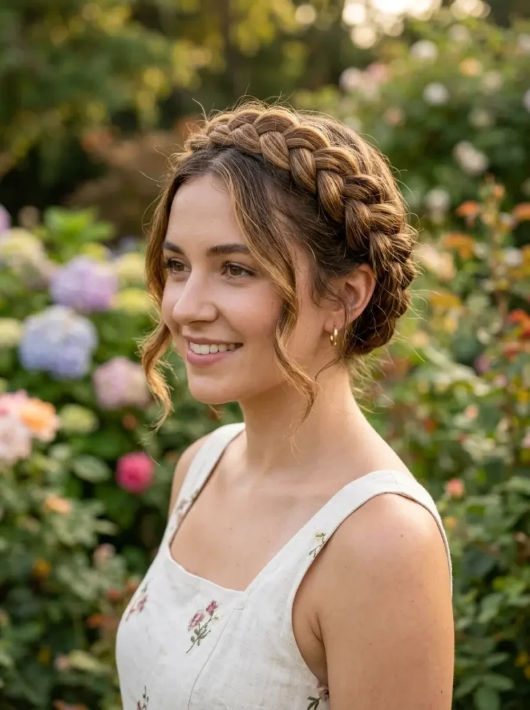 Crown Braid Hairstyle