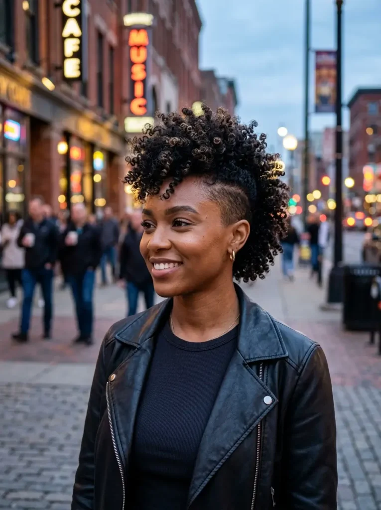 Curly Faux Hawk
