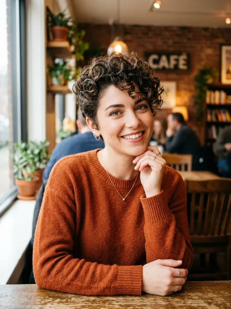 Curly Pixie Cut