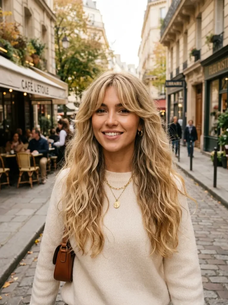 Curtain Bangs With Loose Hair