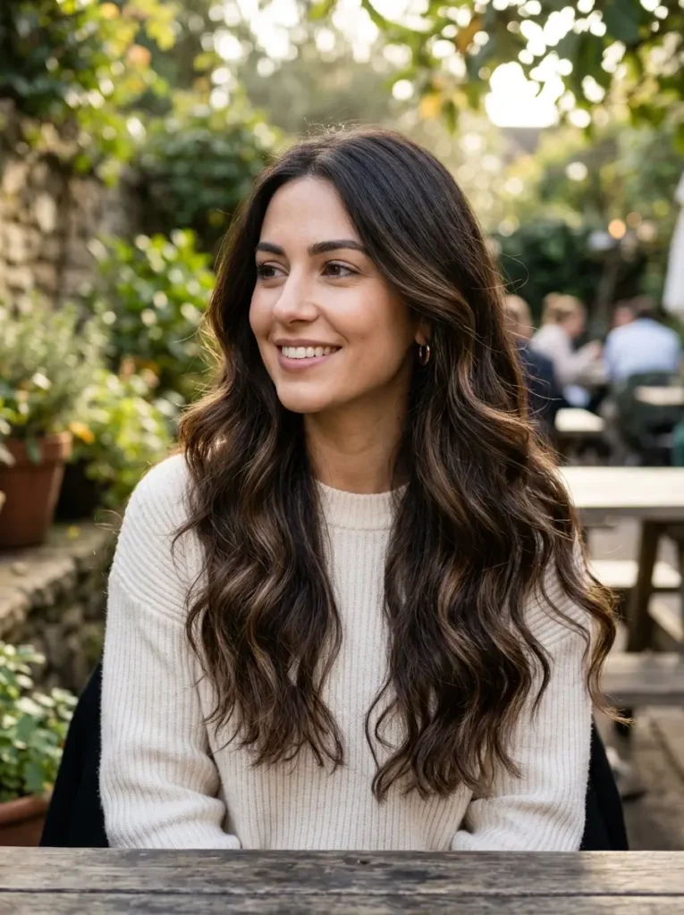 Dark Brown Balayage