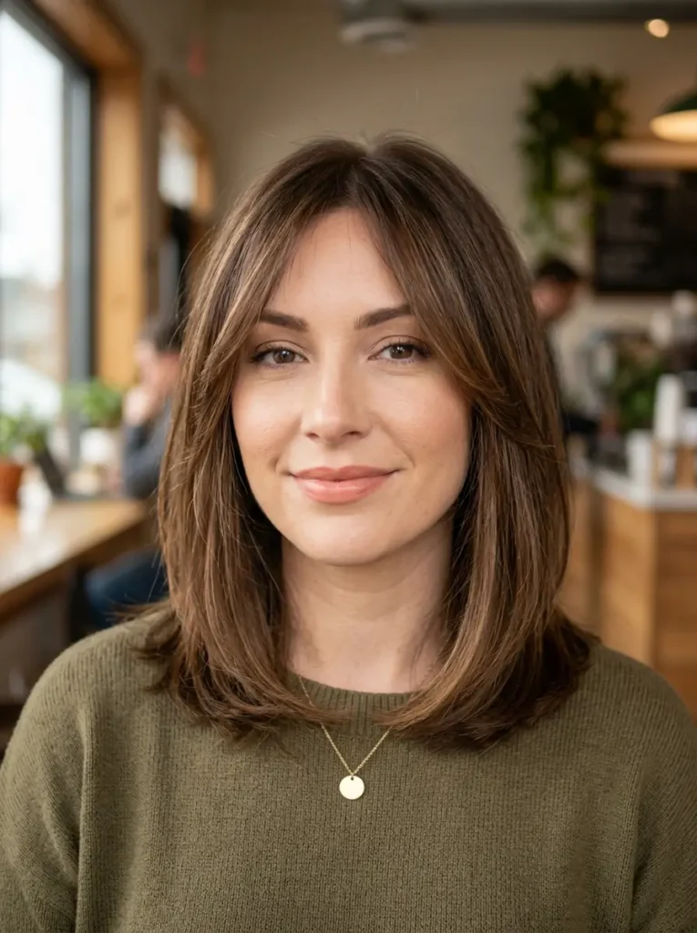 Face Framing Shoulder Length Haircut