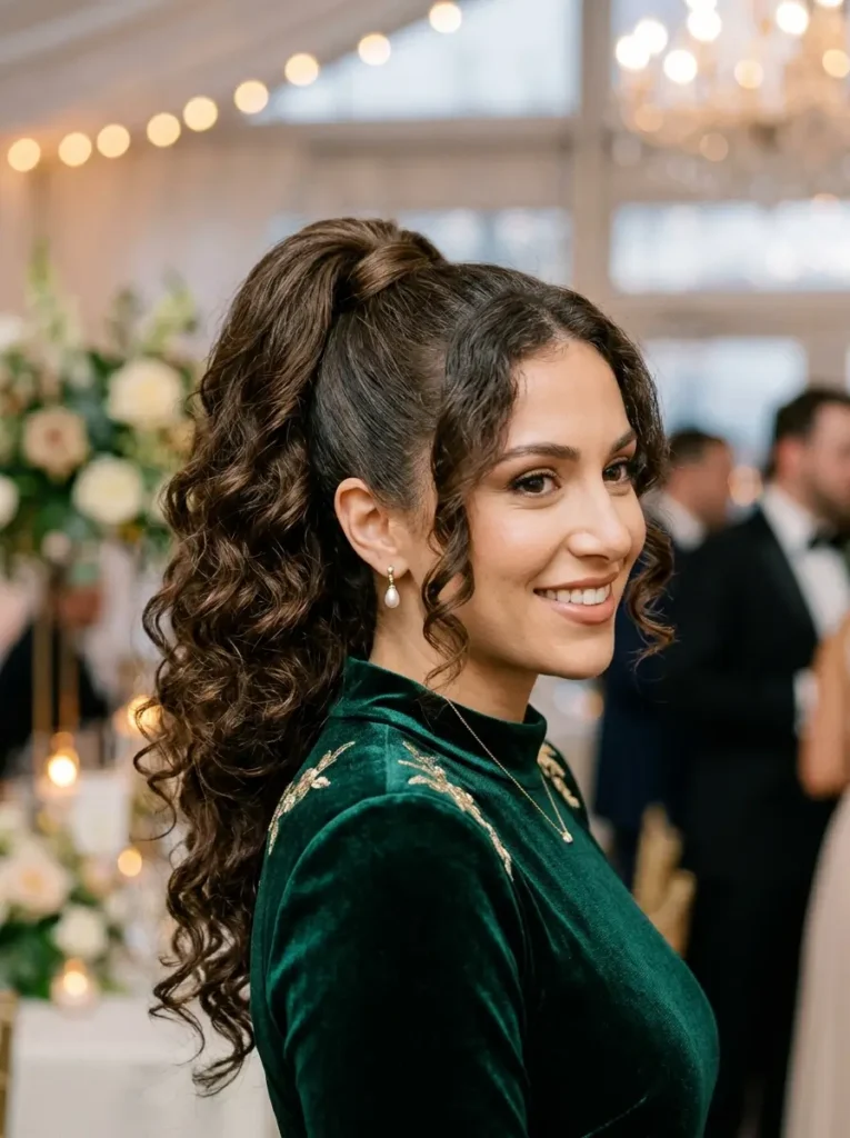 Formal Curly Ponytail