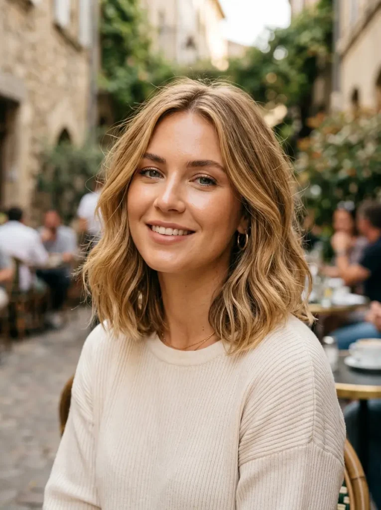 Honey Blonde Lob
