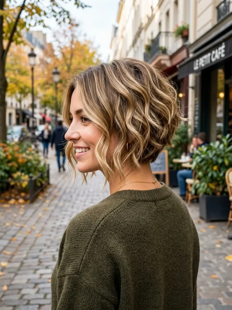 Inverted Wavy Bob
