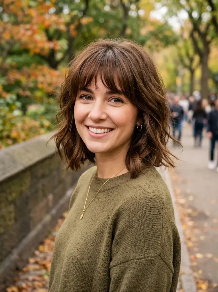 Layered Bob with Bangs