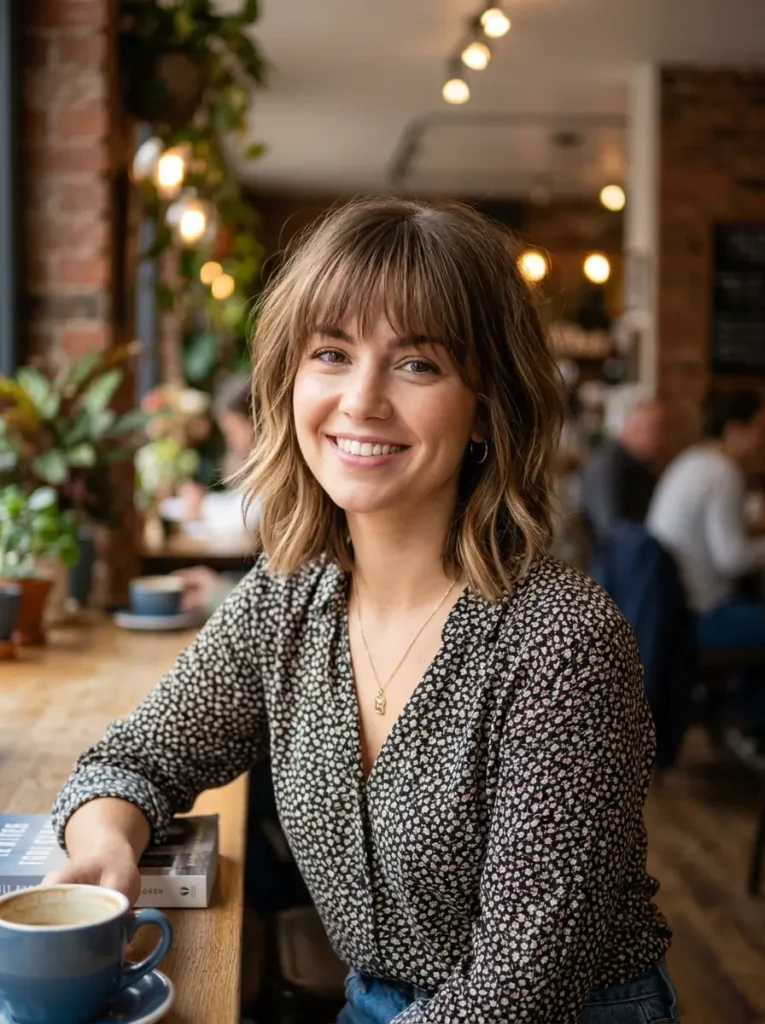 Layered Bob with Bangs
