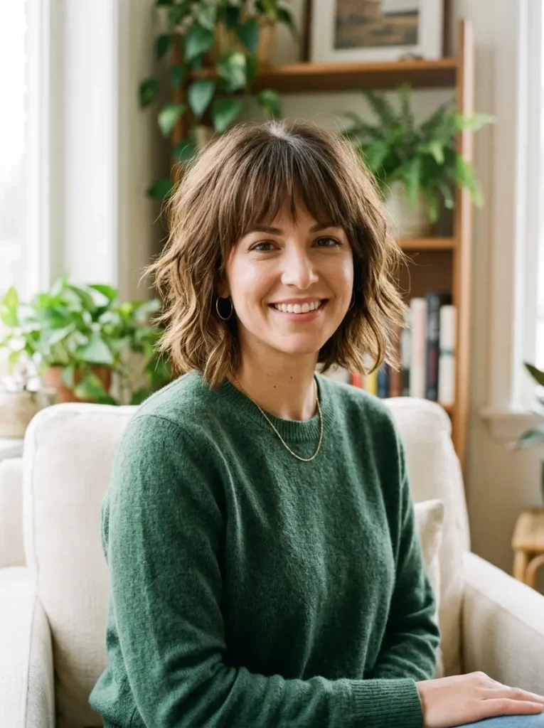 Layered Bob with Bangs